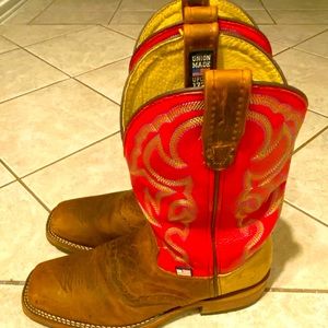 Double H ICE Western Work Boots. Soft toe.  10D